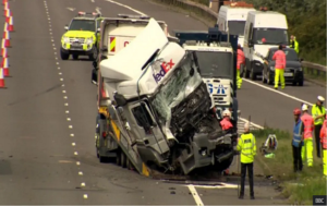 BBC News M1 Crash Today